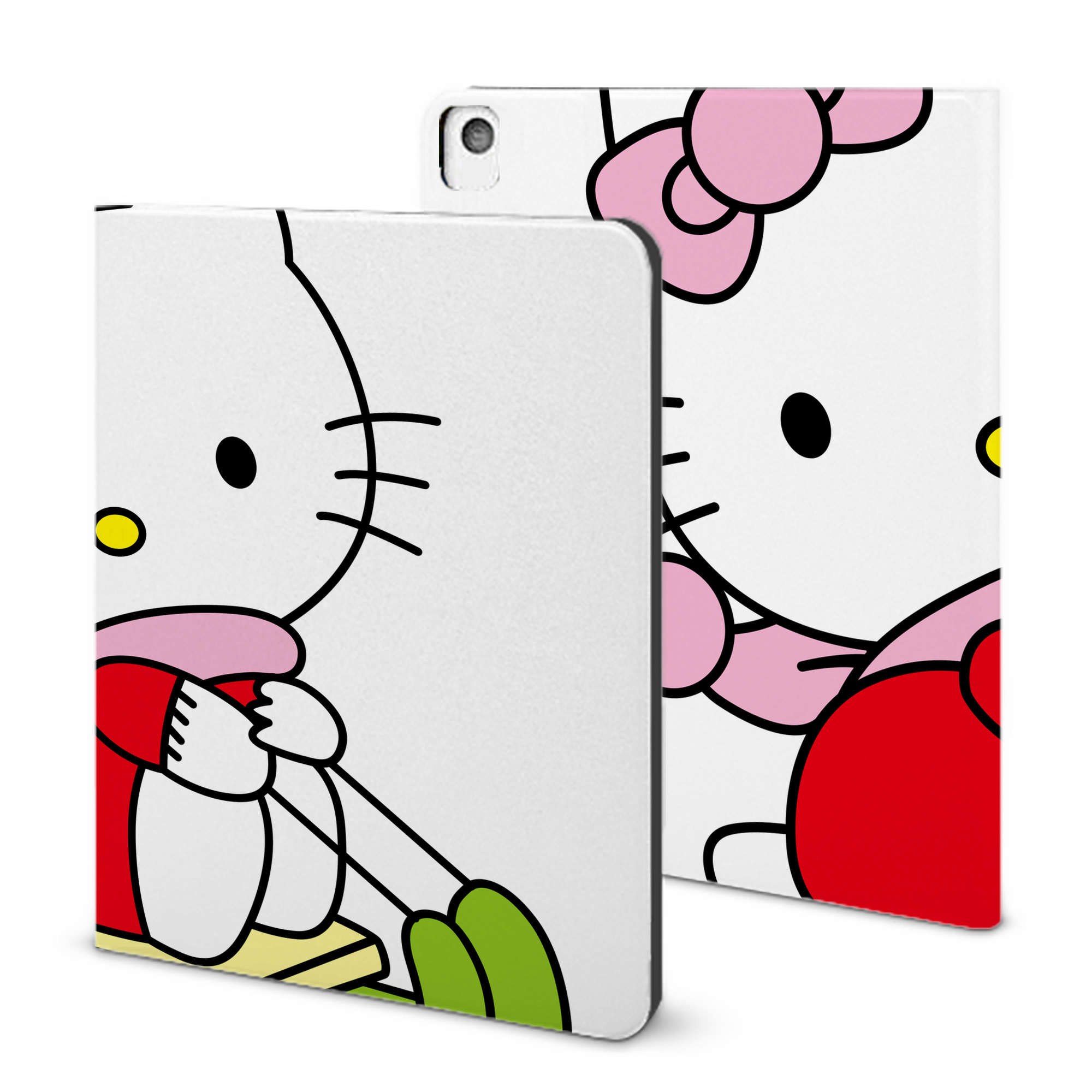 （画像用） Hello Kitty ハローキティ IPadケース ペンホルダー付き ブックスタイルデザイン